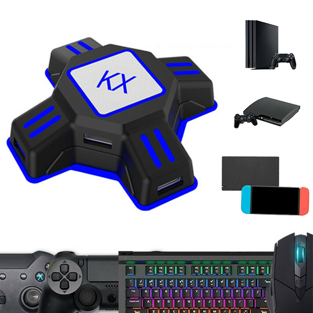 Keyboard and Mouse Adapter for Game Console Wired Keyboard Mouse USB