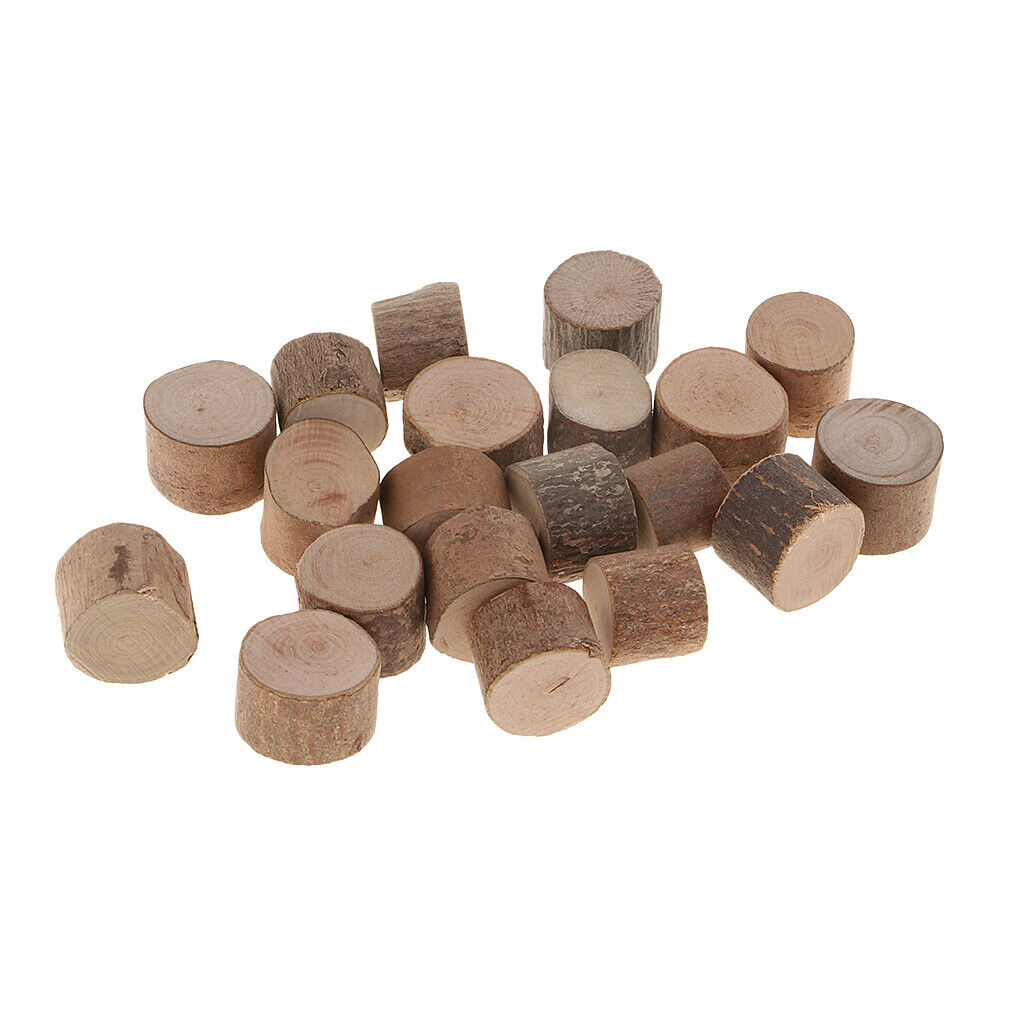 Natural Wooden Blocks Wooden Shapes, Mixed Size,30Pcs Unfinished Wood Blocks