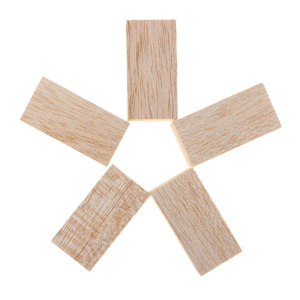 5Pine Wood Blocks Wooden Square Sticks for Art Models,Aircrafts,DIY Projects 8cm