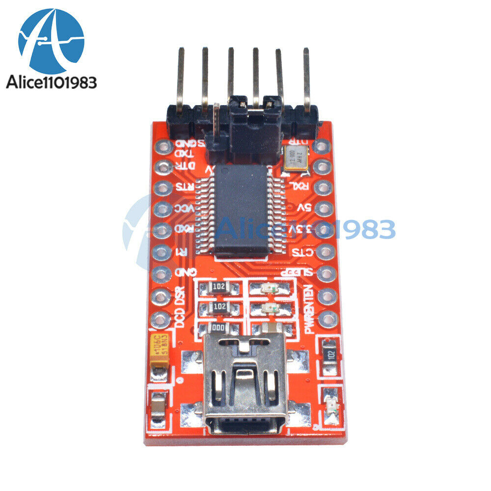 5pcs FT232RL FTDI Serials Adapter Module Mini Port Arduino USB to TTL 3.3V 5.5V