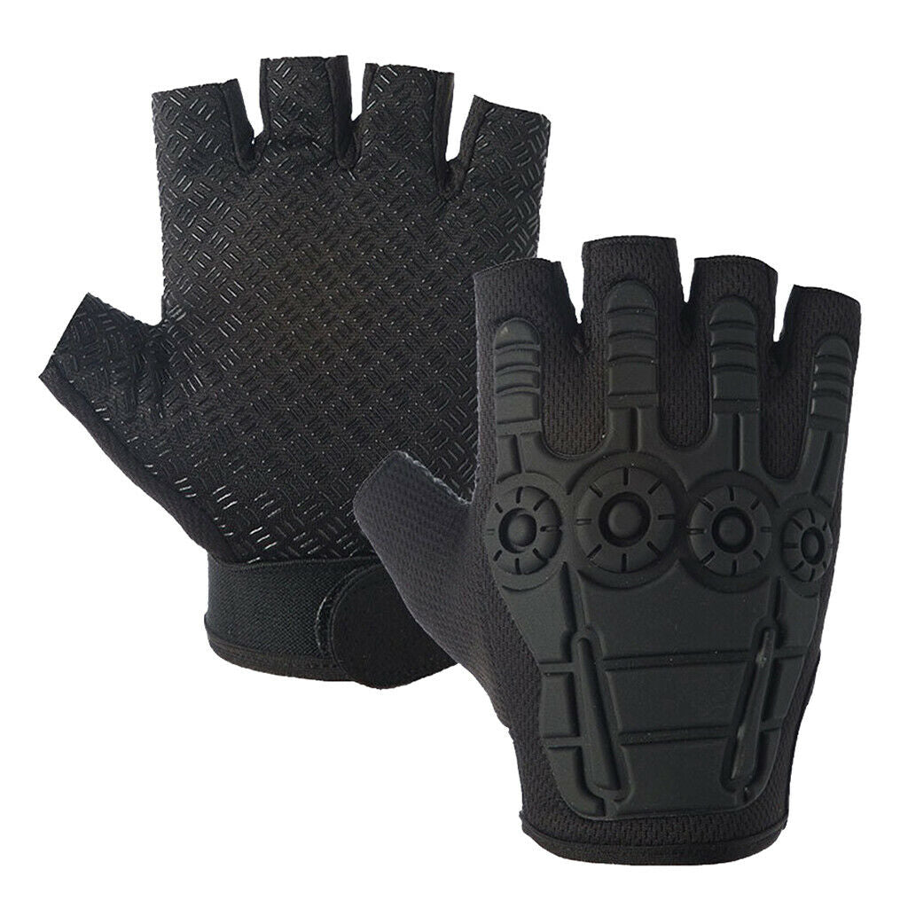 Cycling Gloves Fingerless Fishing Half Finger Glove Outdoor Fingers Protector