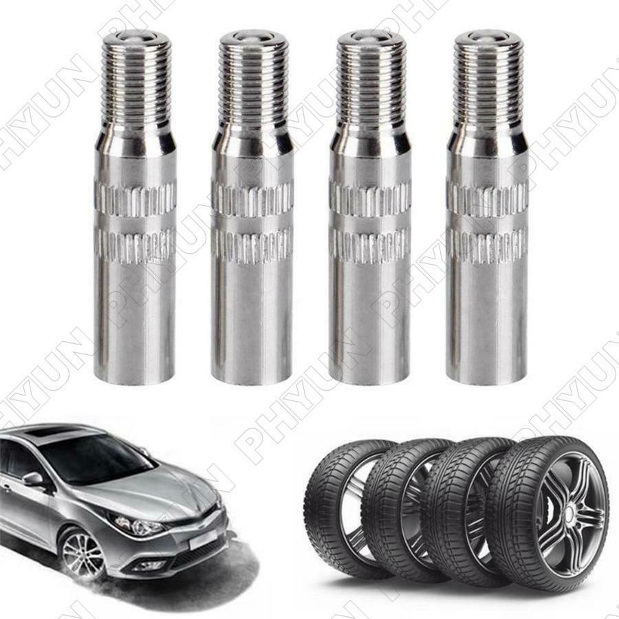 4Pcs 39mm Metal Tire Wheel Valve Extension Extender Cap Stem For Car Truck Van