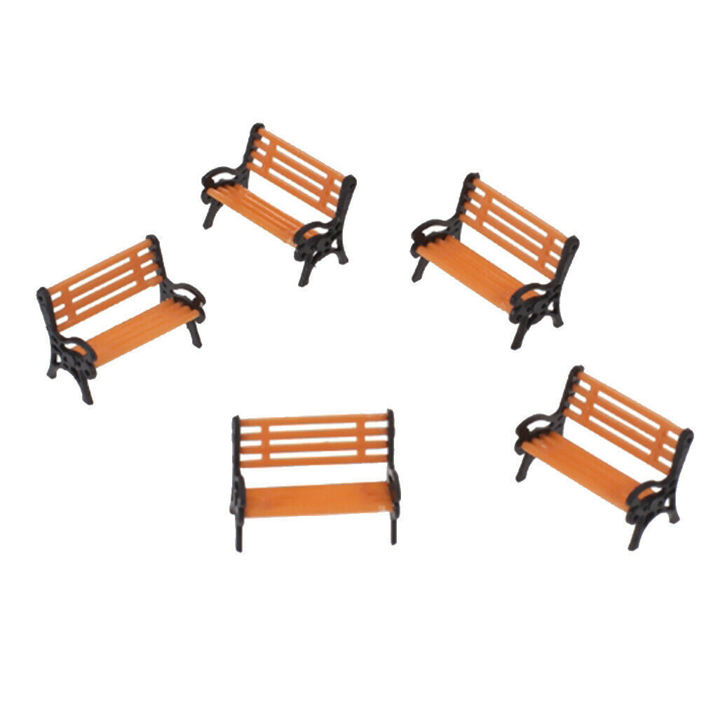 29x Mixed Railway People with Park Bench Landscape HO OO Scale 1:87 1:75