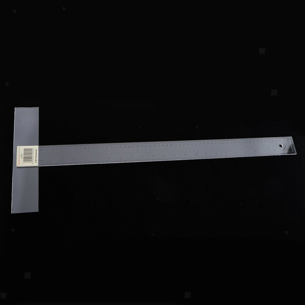 T-Square Inch Metric T-Ruler Drafting Woodworking Supplies 60cm,T Shaped