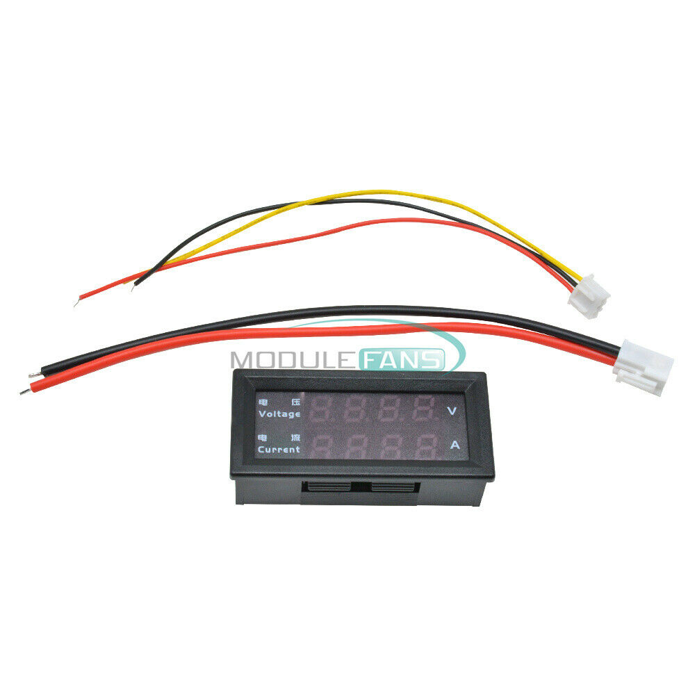 0.28" M4430 4-Bit Dual LED DC0-200V 10A Voltmeter Current Ammeter Volt Meter