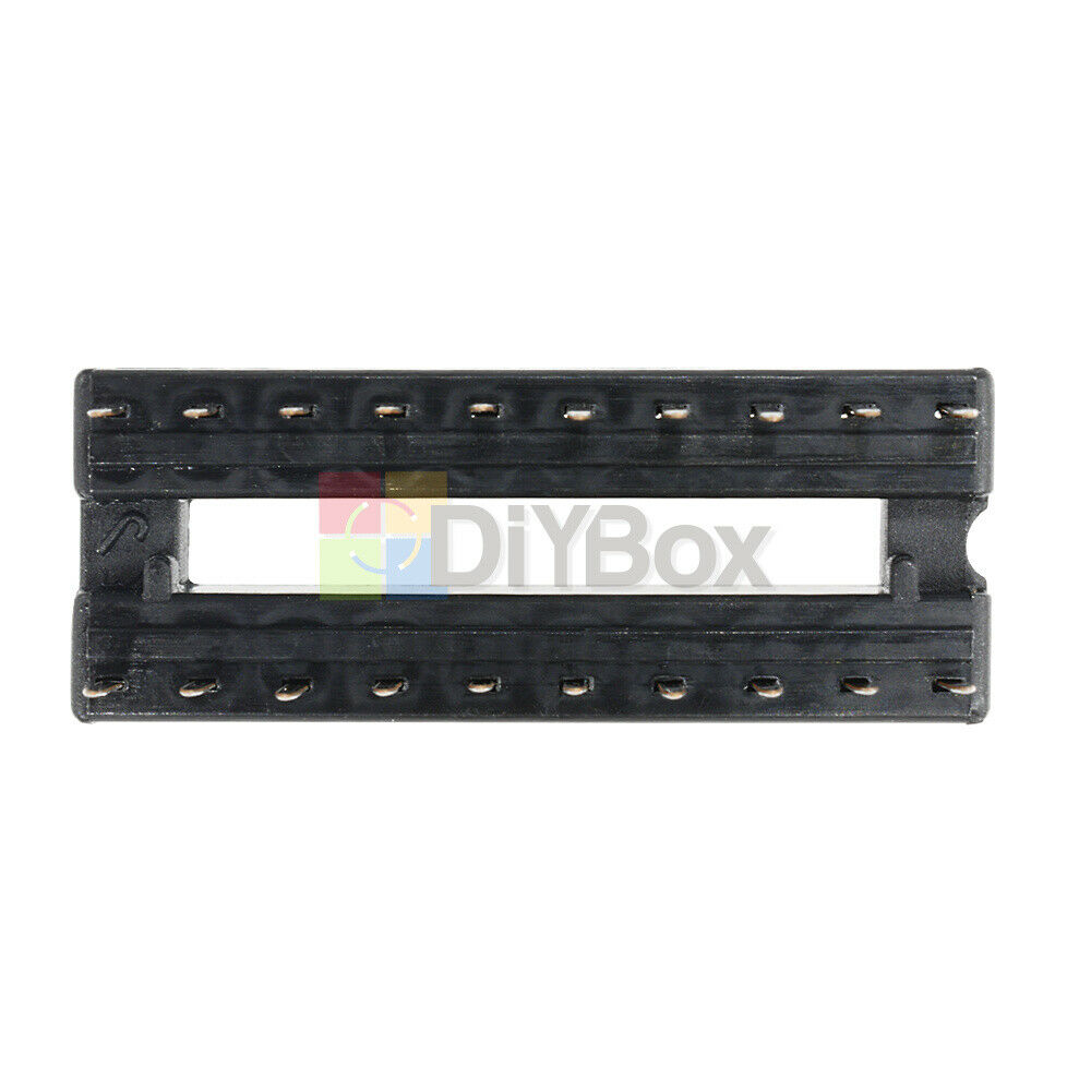 100X 20-Pins IC Sockets Adaptor Solder Dual Wipe Contact Type DIP-28 IC Socket