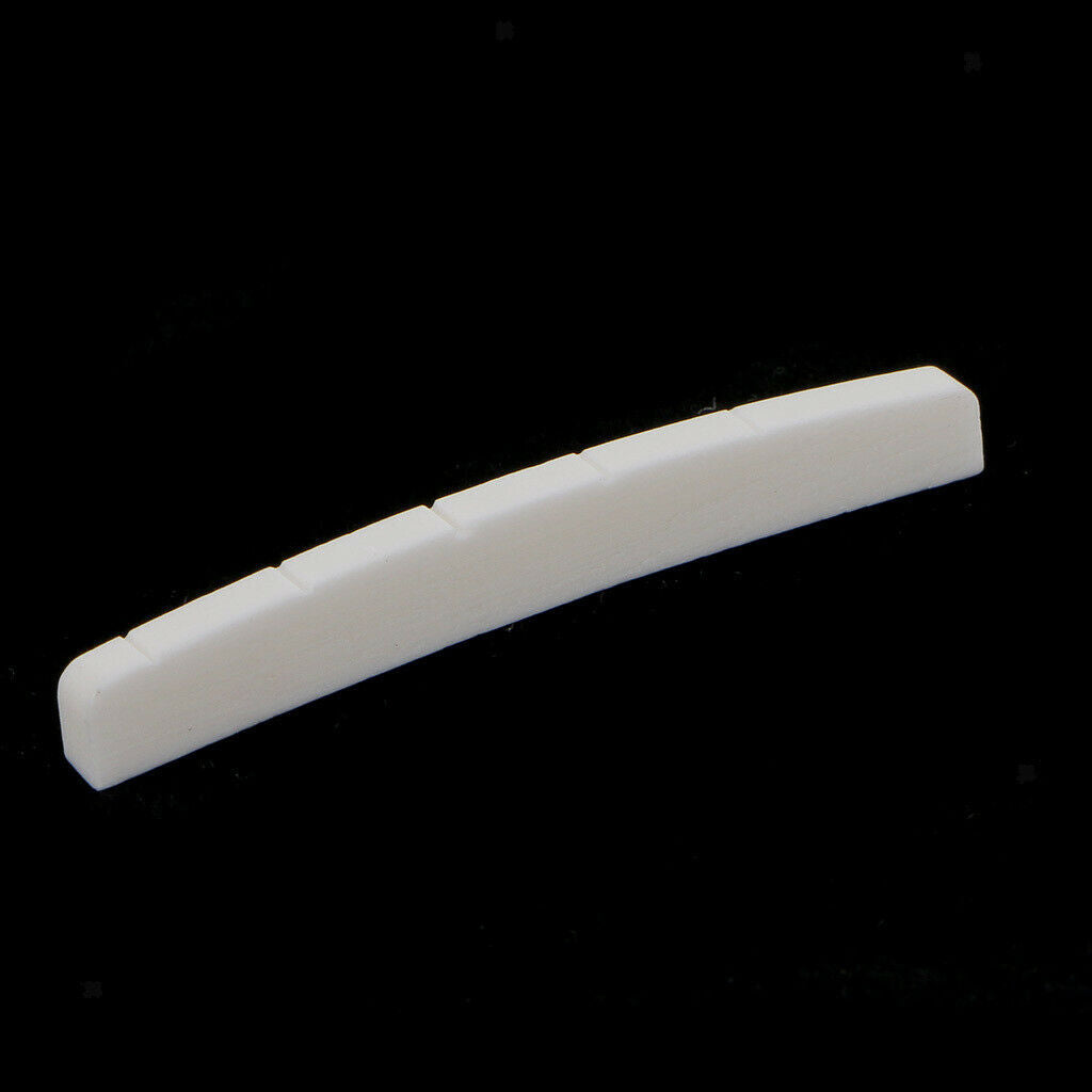 5 Pack Bone Guitar Nuts 43mm Saddle Bone Nut Replacement for Electric Guitar