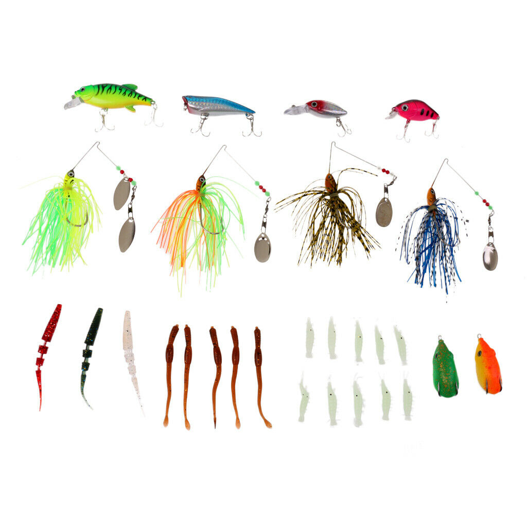 28 Pieces Fishing Lure Set Fishing Tackle Lots for Carp Fly Coarse Fishing
