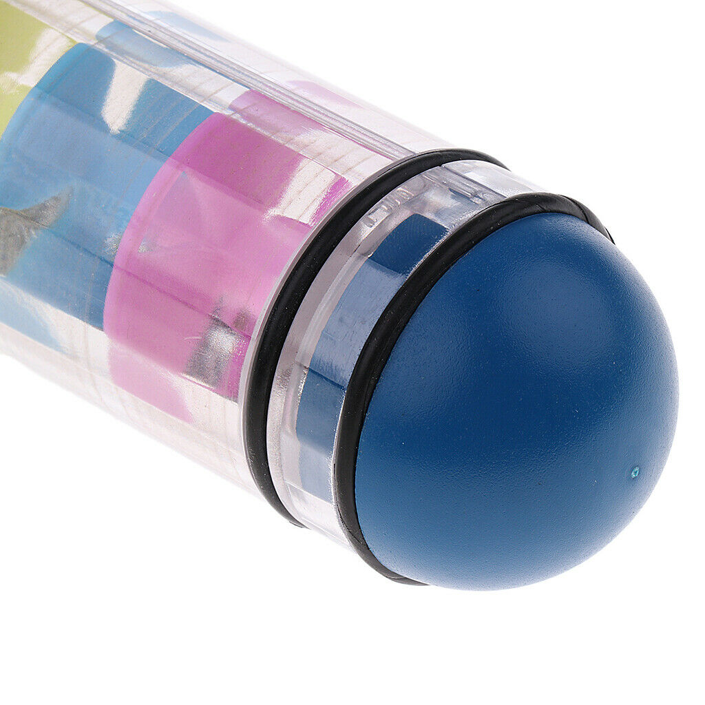 Plastic Rain Sound Colorful Sandstick Beads Developmental Toys for Children