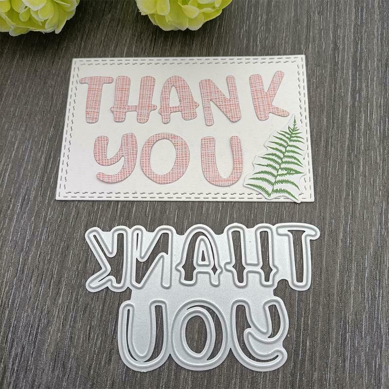 Thank You Metal Cutting Dies Stencil DIY Scrapbooking Album Paper Card Template