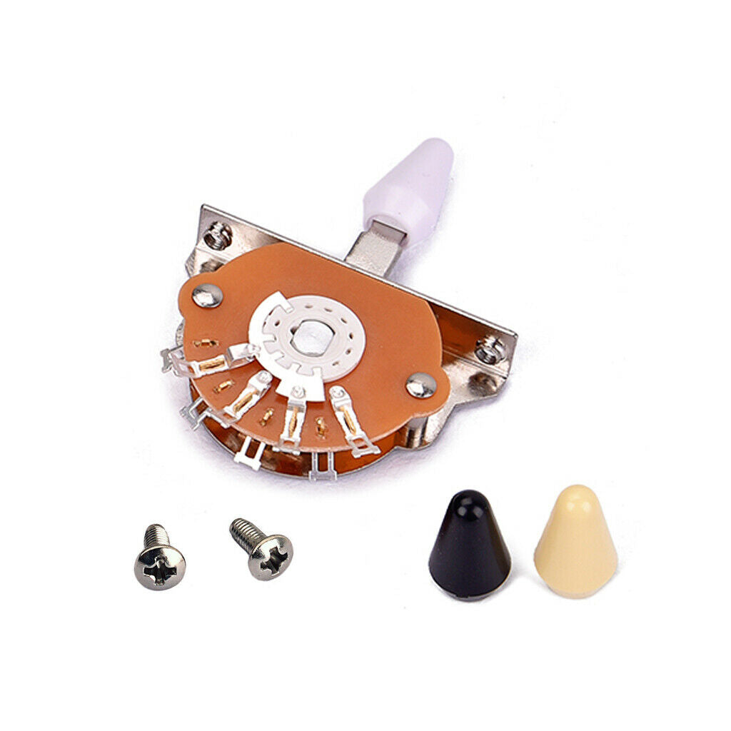 Durable 5 Position Guitar Lever Selector Switch Nickel Switch Color