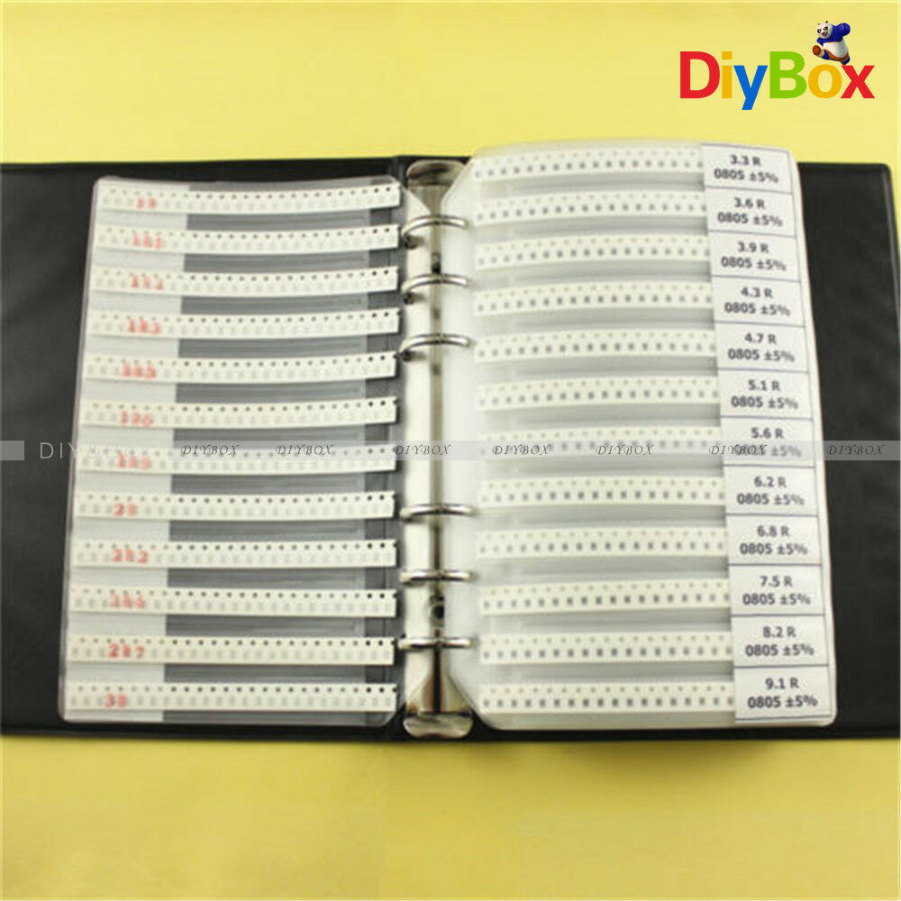 0805 Practical SMD Resistor And Capacitor Kit Pack Box Component Sample Book