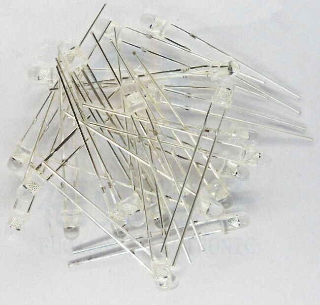 100pcs 3mm RGB (Red, Green, Blue) Fast Flash Round LED Lamps Rainbow Blink