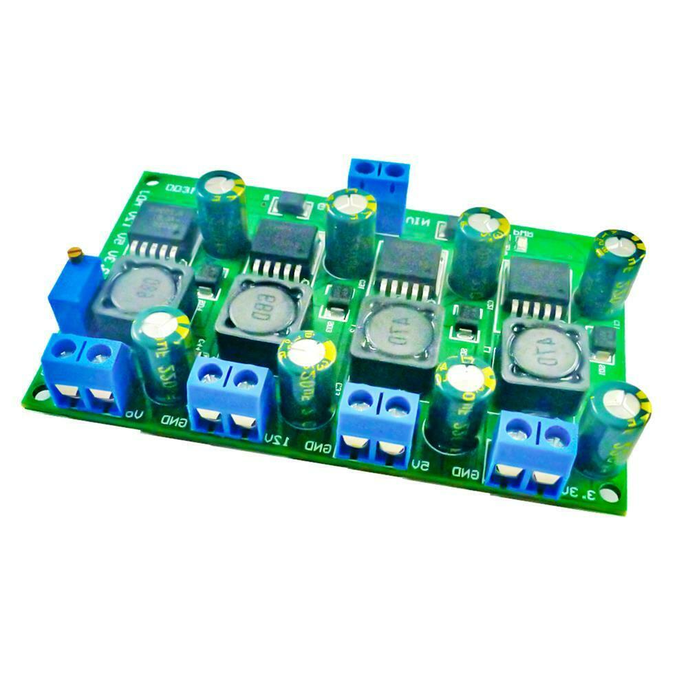 4 Channel Step-down Power Module Buck Converter DC-DC 4.5-30V to 3.3V/5V/12V 3A