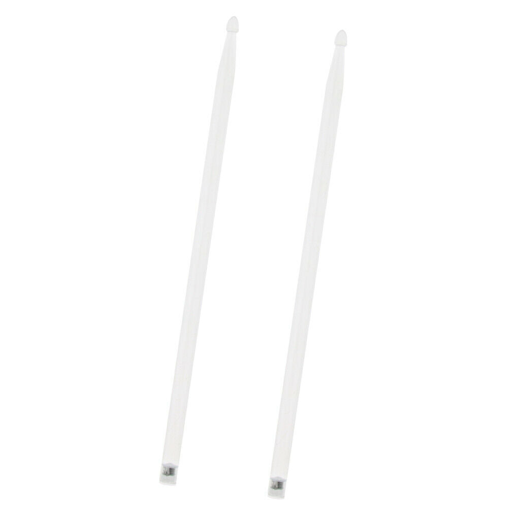 Novelty 2pcs Glows Drum Sticks Mallets Beaters Night Show Stage Performance
