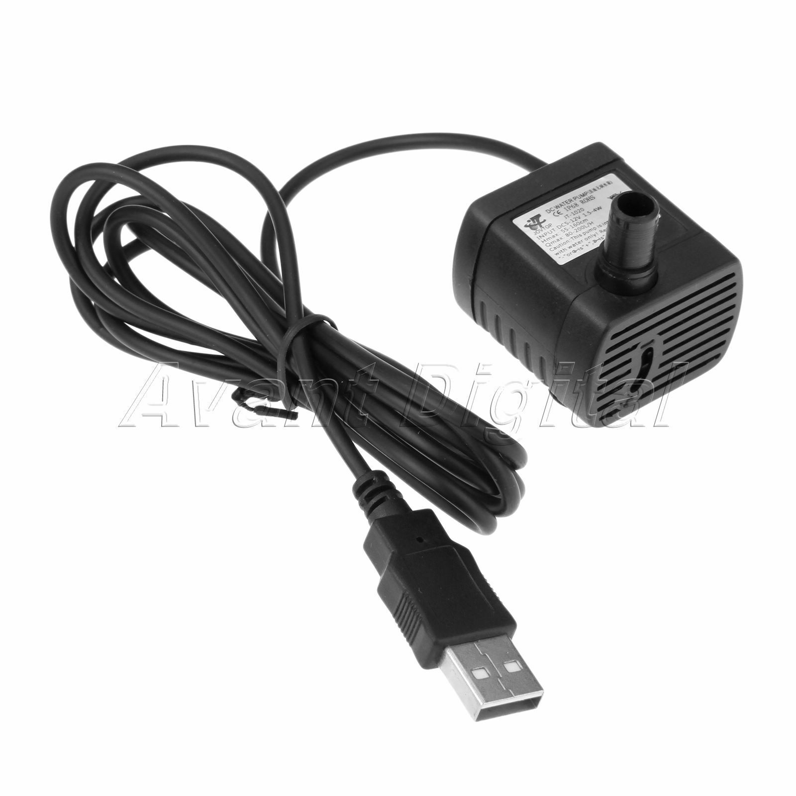 Pc DC 5-12V Brushless Submersible Water Pump USB Fountain Fish Tank Rubber Hose
