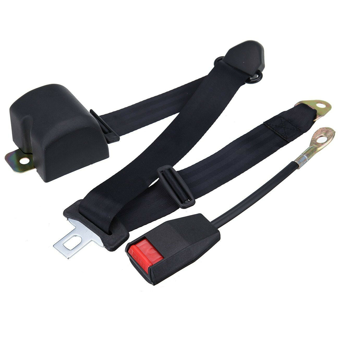 Universal Autos Seat Belt Buckle Extender Strap Safety Buckle 3 Point Adjustable