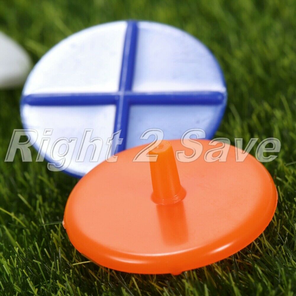 100Pcs Round Cross Golf Ball Markers Golf Club Position Training Marker Aid