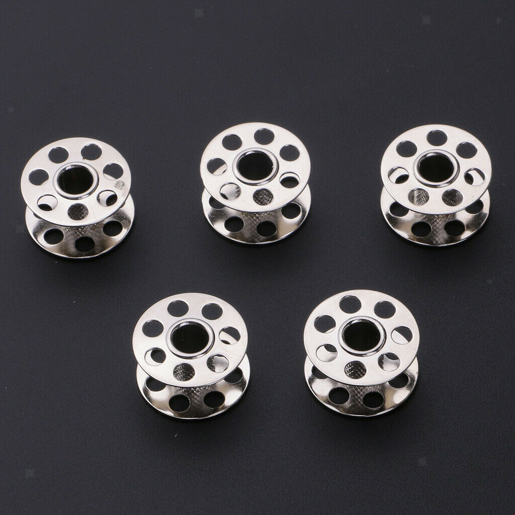5Pcs Metal Sewing Machine Bobbins fits Bernina for Tailors Dressmakers