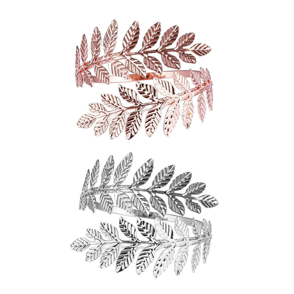 2pcs Retro Women Arm Bangles Fashion Cuff Armlets Bridal Bridemaid Bracelets