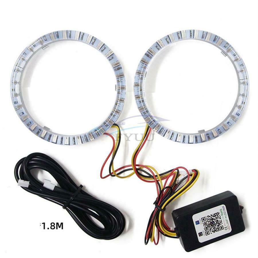 12V-24V RGB Multi-color PC Protector Lens Angel Eyes Ring Lights For iOS Android