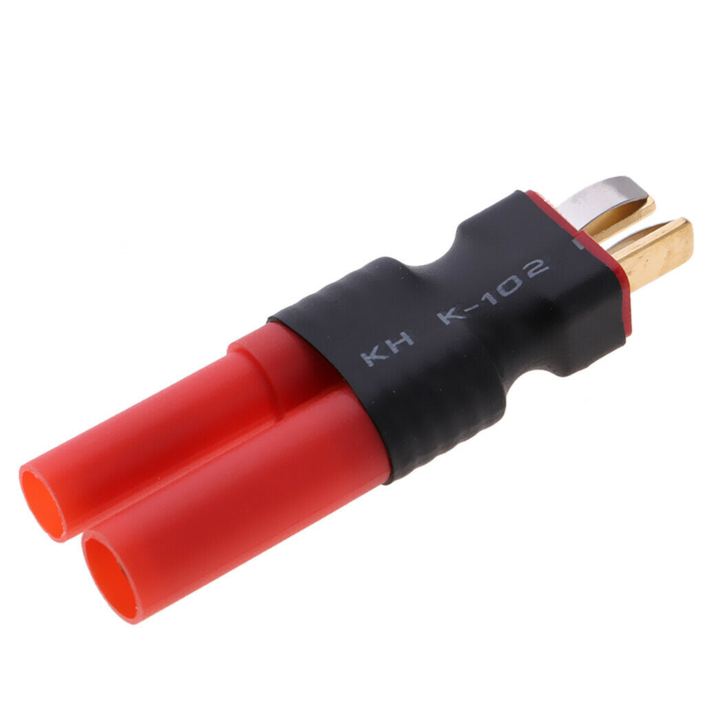 2x Common T Plug to 4.0mm Banana Plug Connector Connector for HXT Male Plug