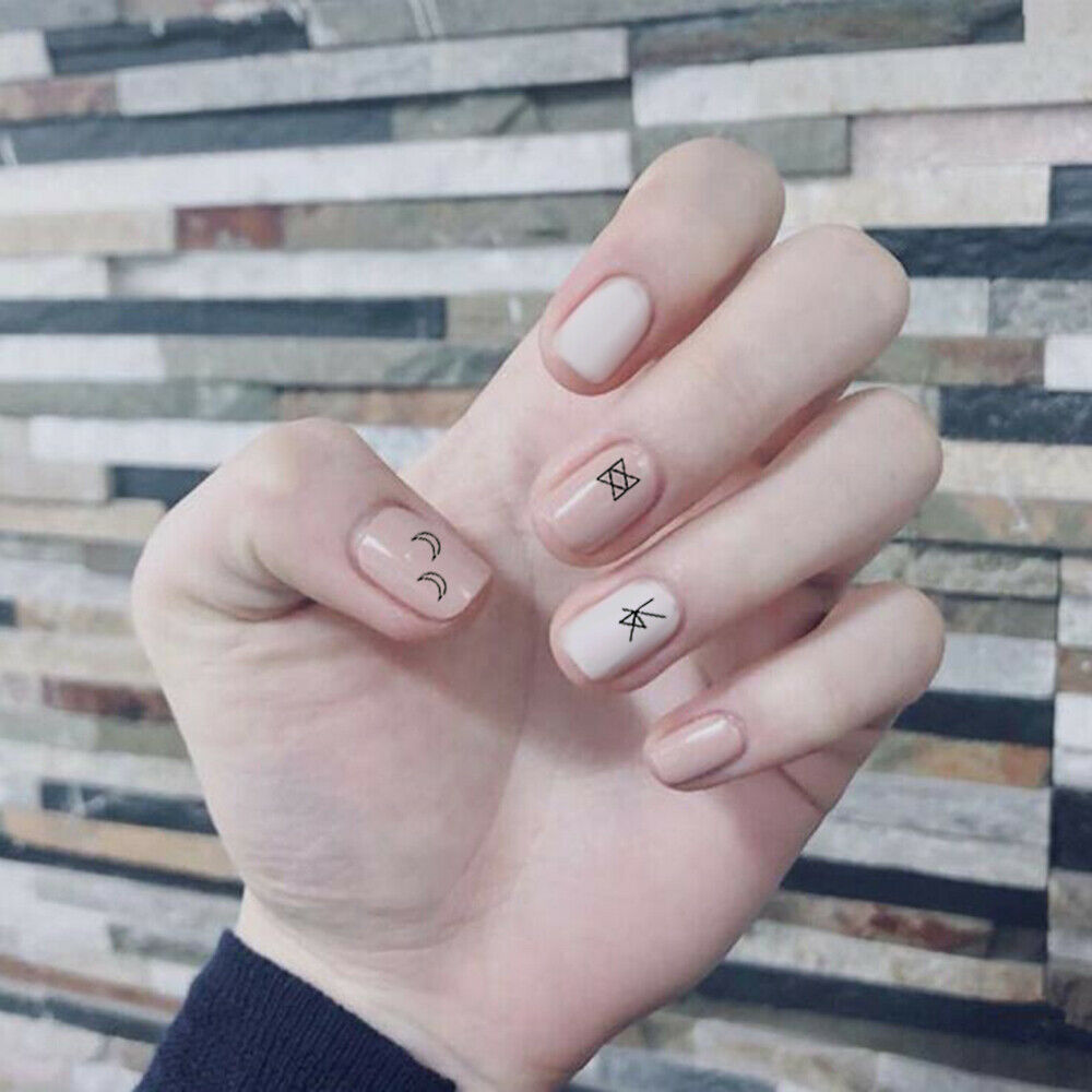 Nail Art Water Decals Transfer Stickers Letter Manicure DIY Tips Nails Decor NEW