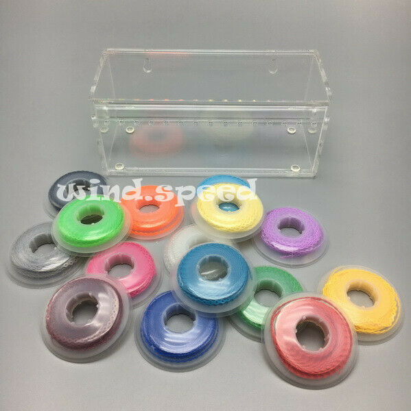 Dental Orthodontic Elastic Rubber Band Storage Box 1pc+15 Rolls Power Chain kit