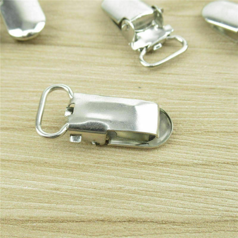 5Pcs Insert Pacifier Metal Holder Suspender Clips Mitten For DIY Craft 10mm
