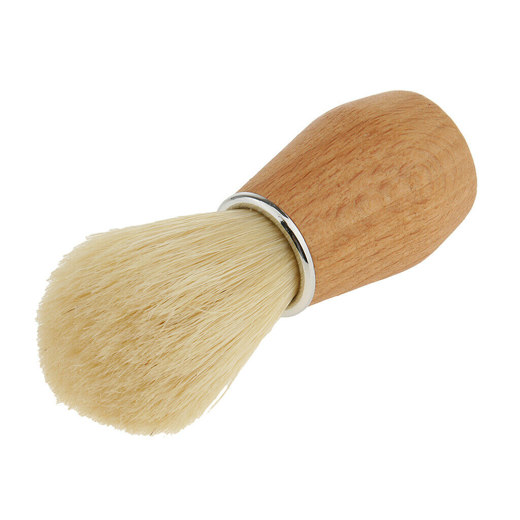 Men's Nylon Hair Shaving Brush Wooden Handle Home Barber Razor Tool Gift