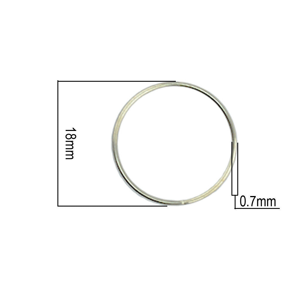 100Pieces Keyrings Split Ring Key Rings Steel Hoop Ring for Chain Making