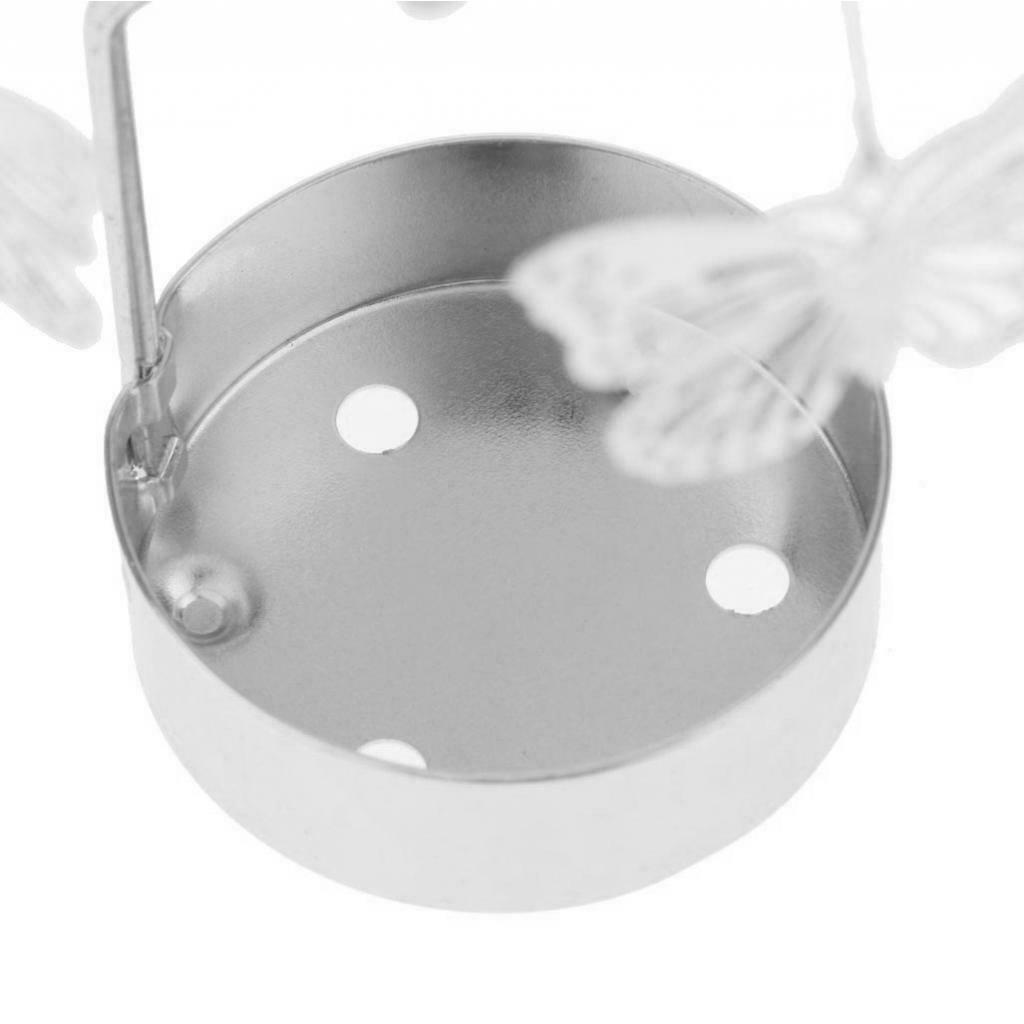4xChristmas Rotary Candle Holder Xmas Gift-Heart/Rose/Butterfly/Star