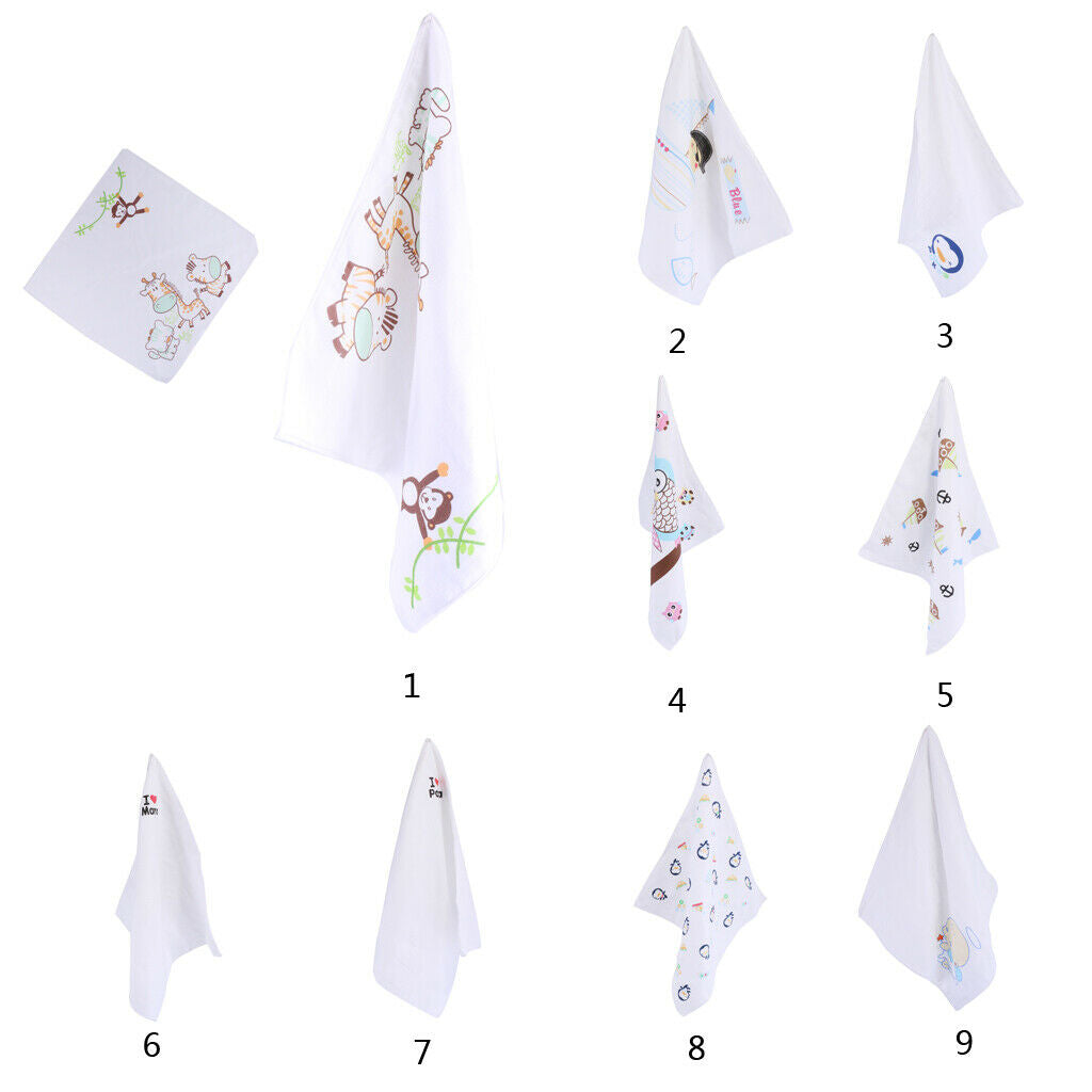 Baby Boy Girl Kid Child Toddler Infant Burp Cloth Bibs Cotton Saliva Towel 4