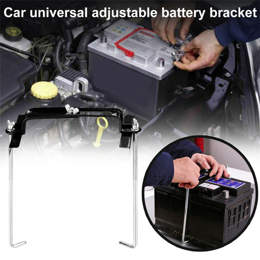19cm Car Storage Battery Holder Stand Rack Adjustable Stabilizer Metal Bracket