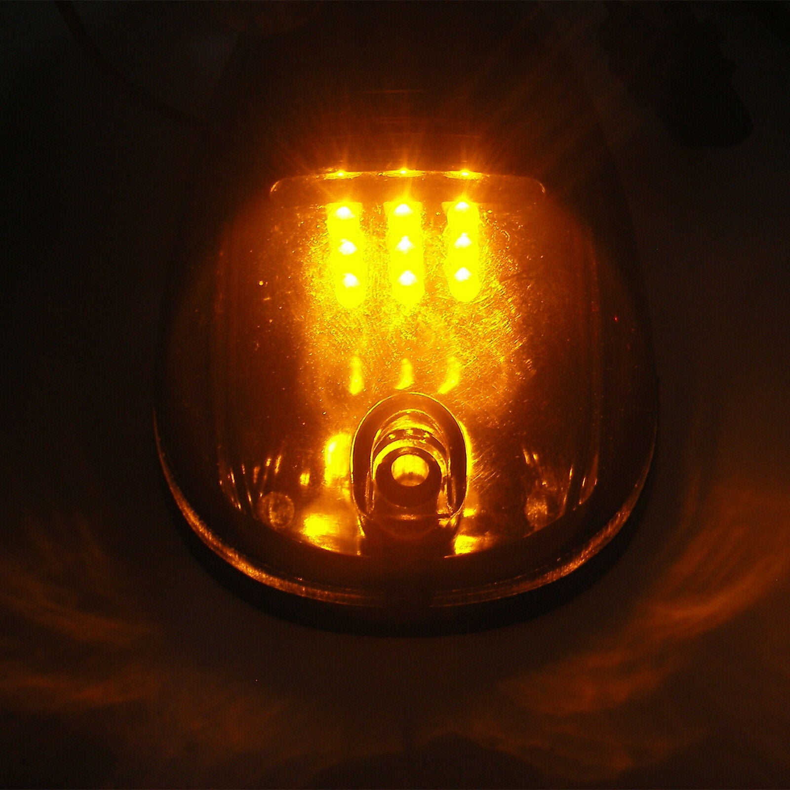 5Pcs Smoked Lens SUV Truck Off Road Cab Roof Top Amber LED Marker Running Lights