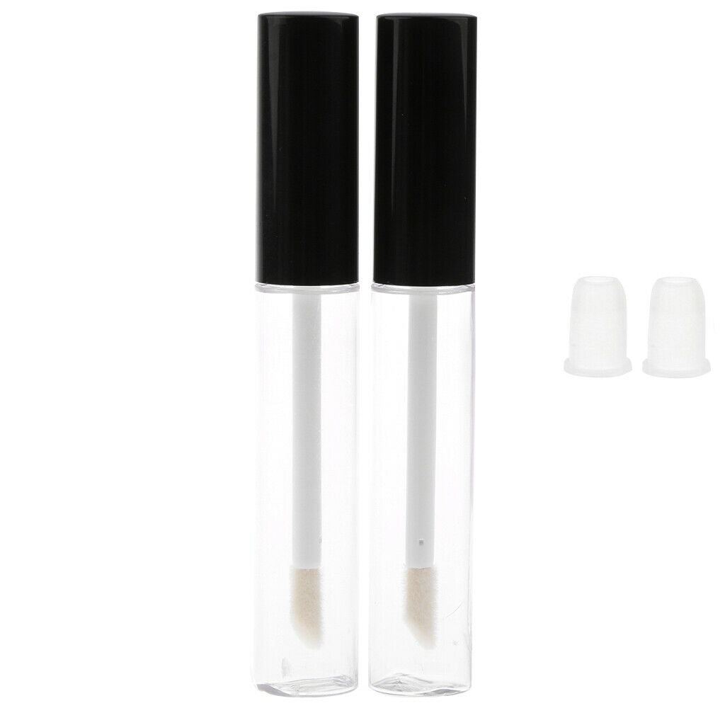 4Pieces 10ml Empty Mascara Eyelash Growth Lip Gloss Bottle Liquid Tube Clear
