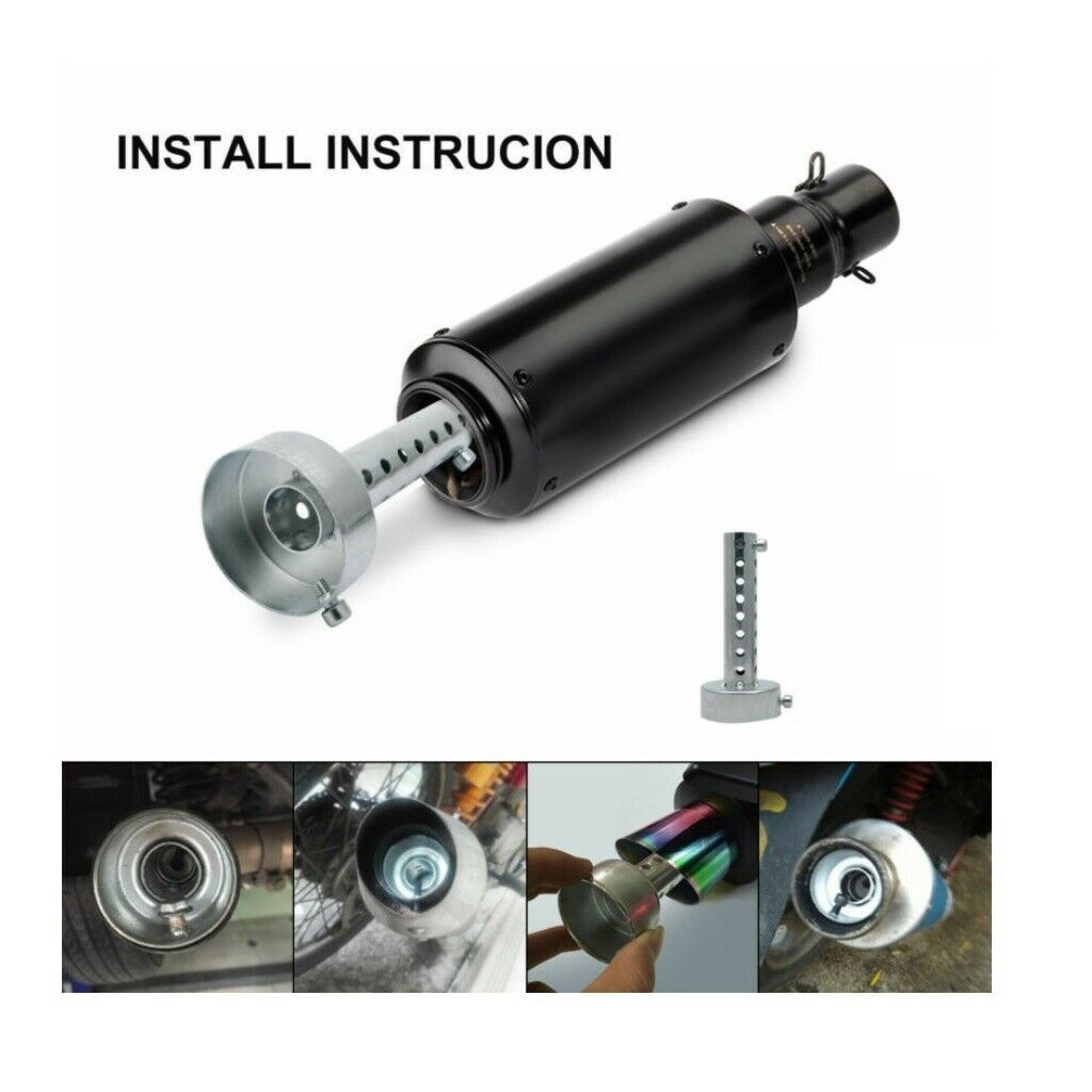 48mm×80mm Motorbike Exhaust Muffler Can Baffles DB Killer Silencers 48mm, New