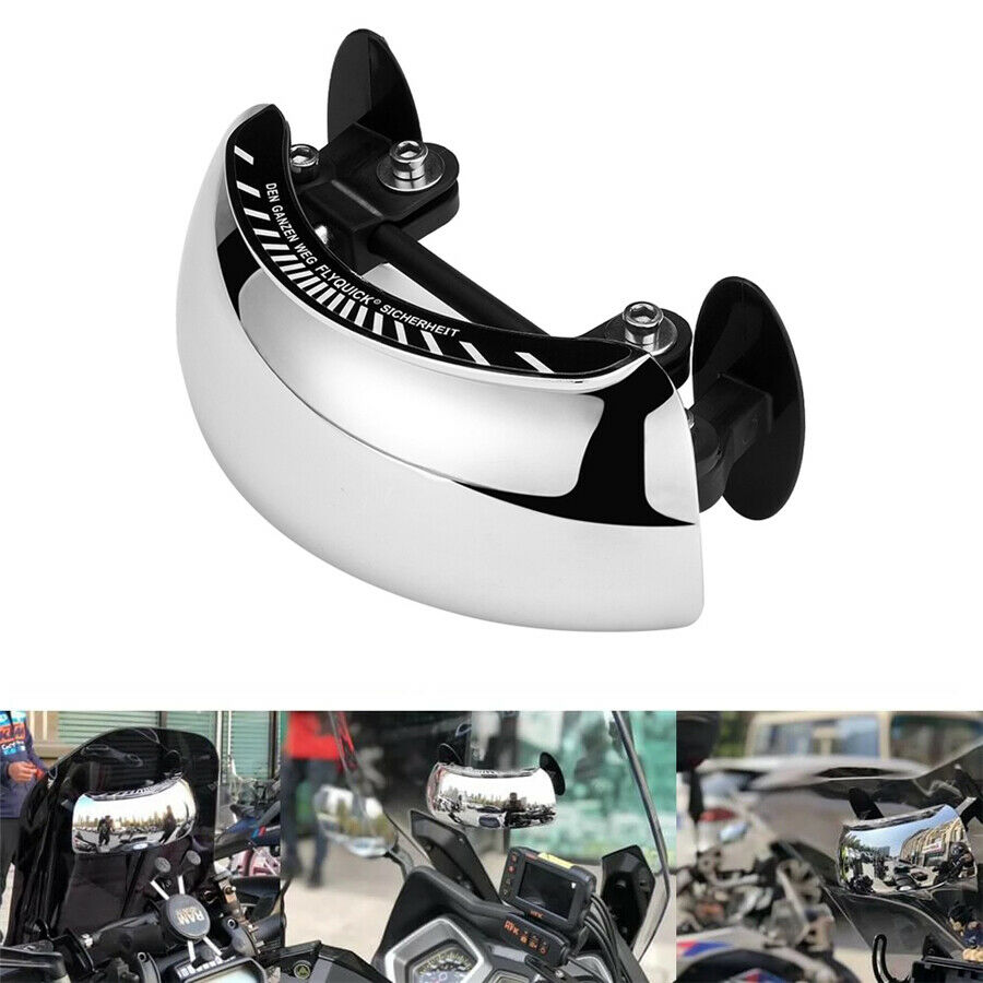 Motorcycle Rear view blind spot Mirror 180° Wide Angle For BMW Universal 1x