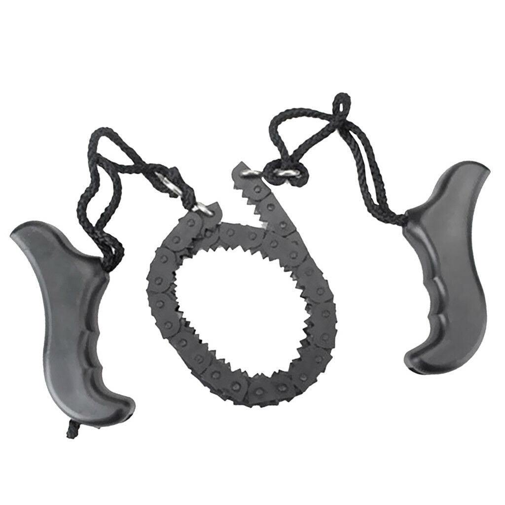 Steel Wire Saw Outdoor Chain Saw Hunting Saw Manual Tool Tree 50cm Black