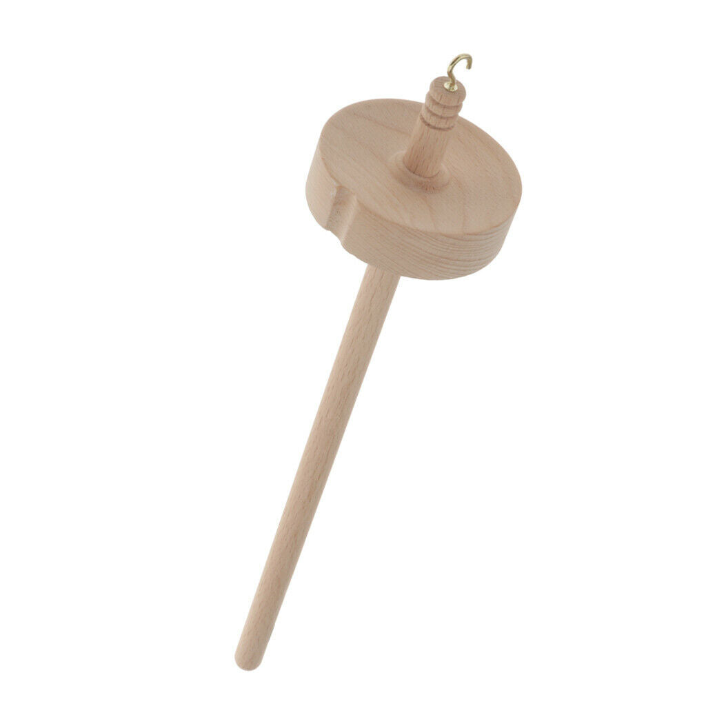 Wood Drop Spindle Yarn Spining Top Whorl Spin Tool Supply for Beginner
