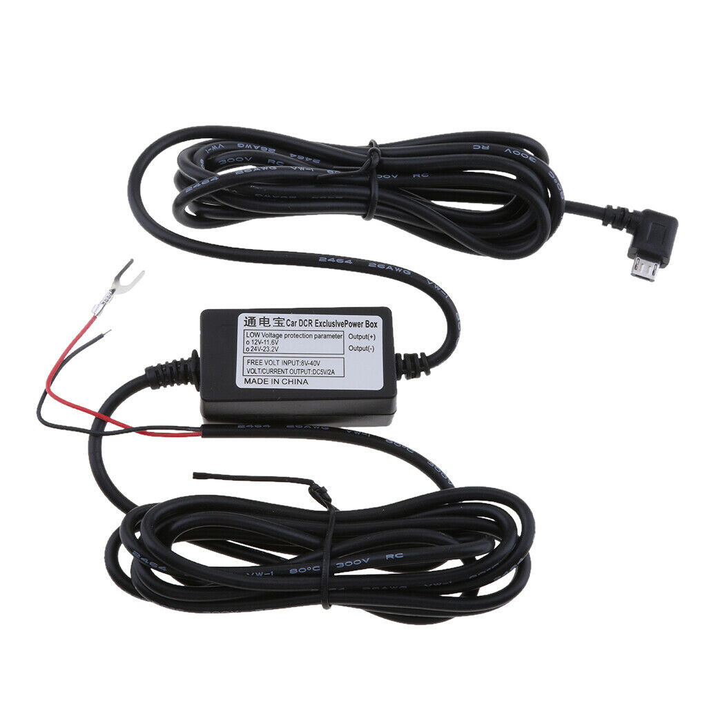 2 Pcs Step Down Converter Hard Wire Micro USB Port Low Voltage Protection