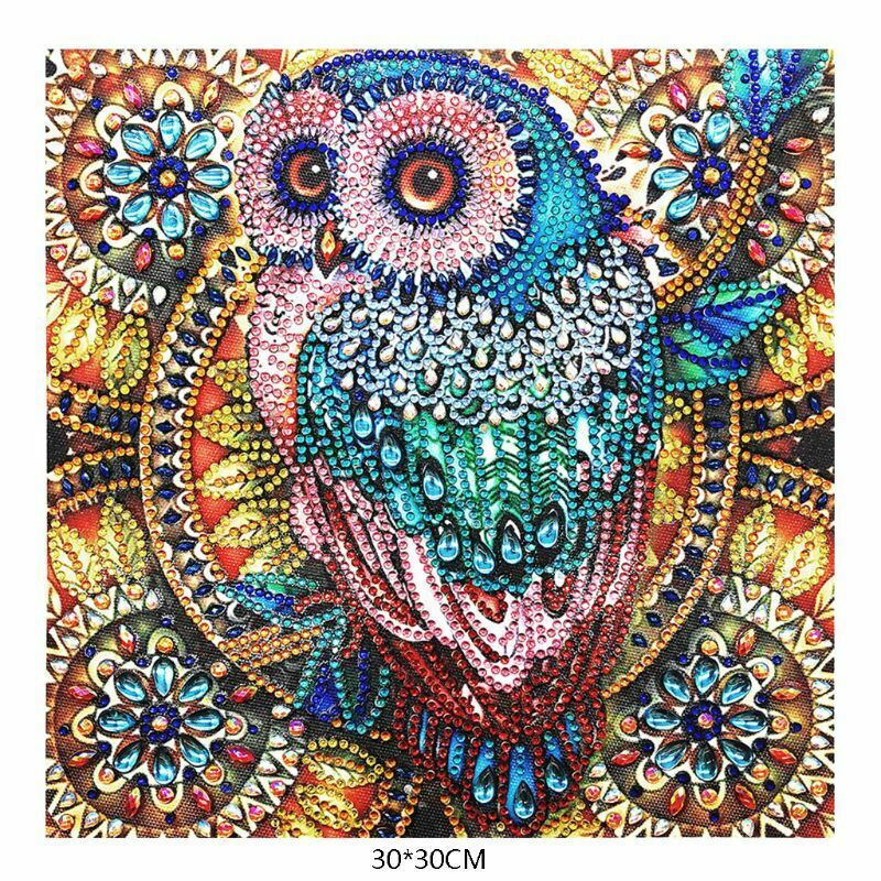 Owl DIY 5D Special Shaped Diamond Painting Embroidery Cross Stitch Kit