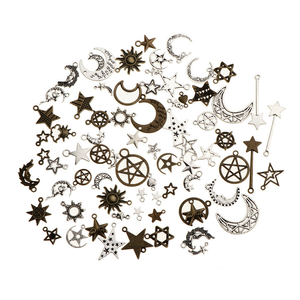 Moon Shaped Charm Pendant Jewelry Making for Christmas Birthday Party