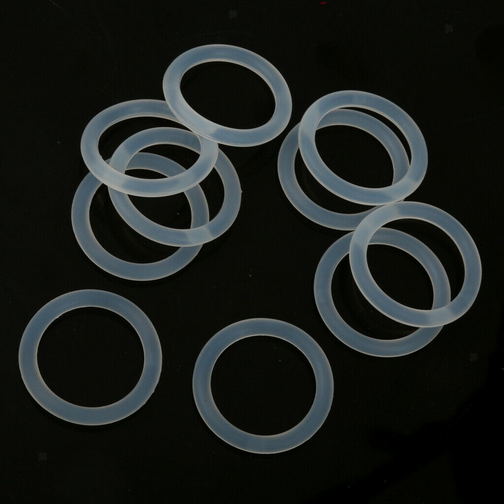 20pcs Clear O Rings Silicone Dummy Baby Pacifiers Clips Holder Adapter