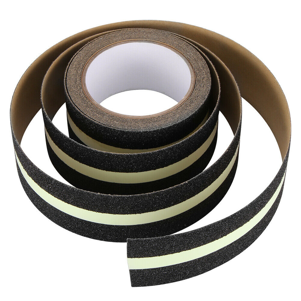 5M PVC Frosted Anti-Slip Adhesive Tape Glow In the Dark Safety for Stairs Floor