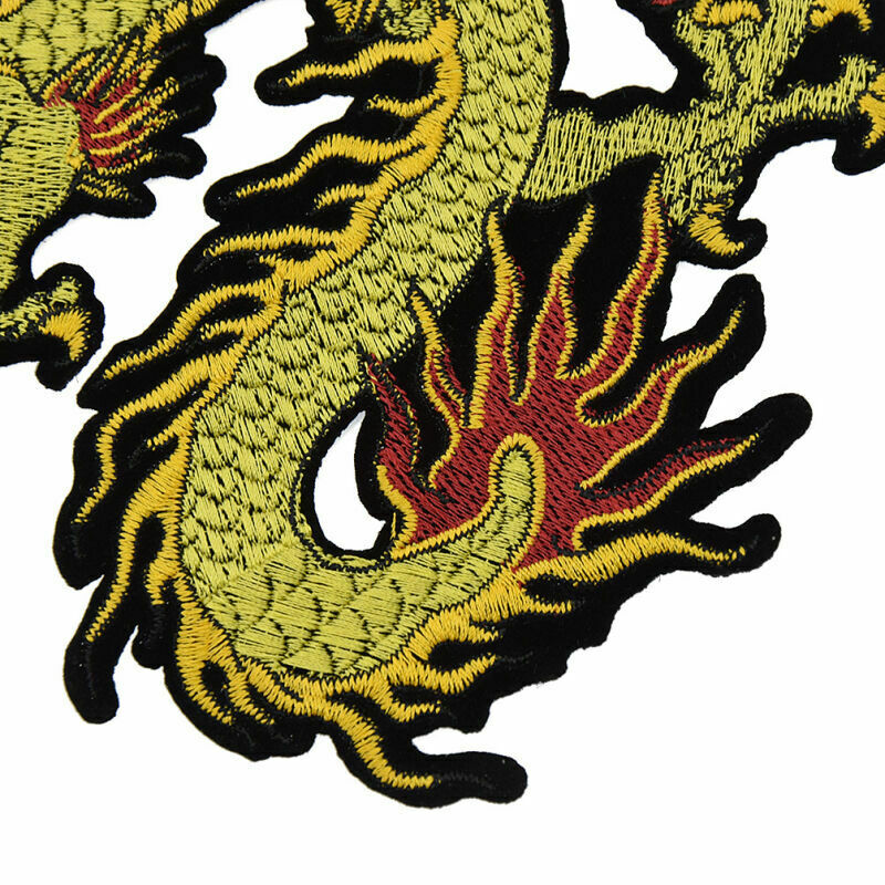 Embroidery Dragon Patches Sew on Applique Bag Clothing Sewing Badge Decor DIY