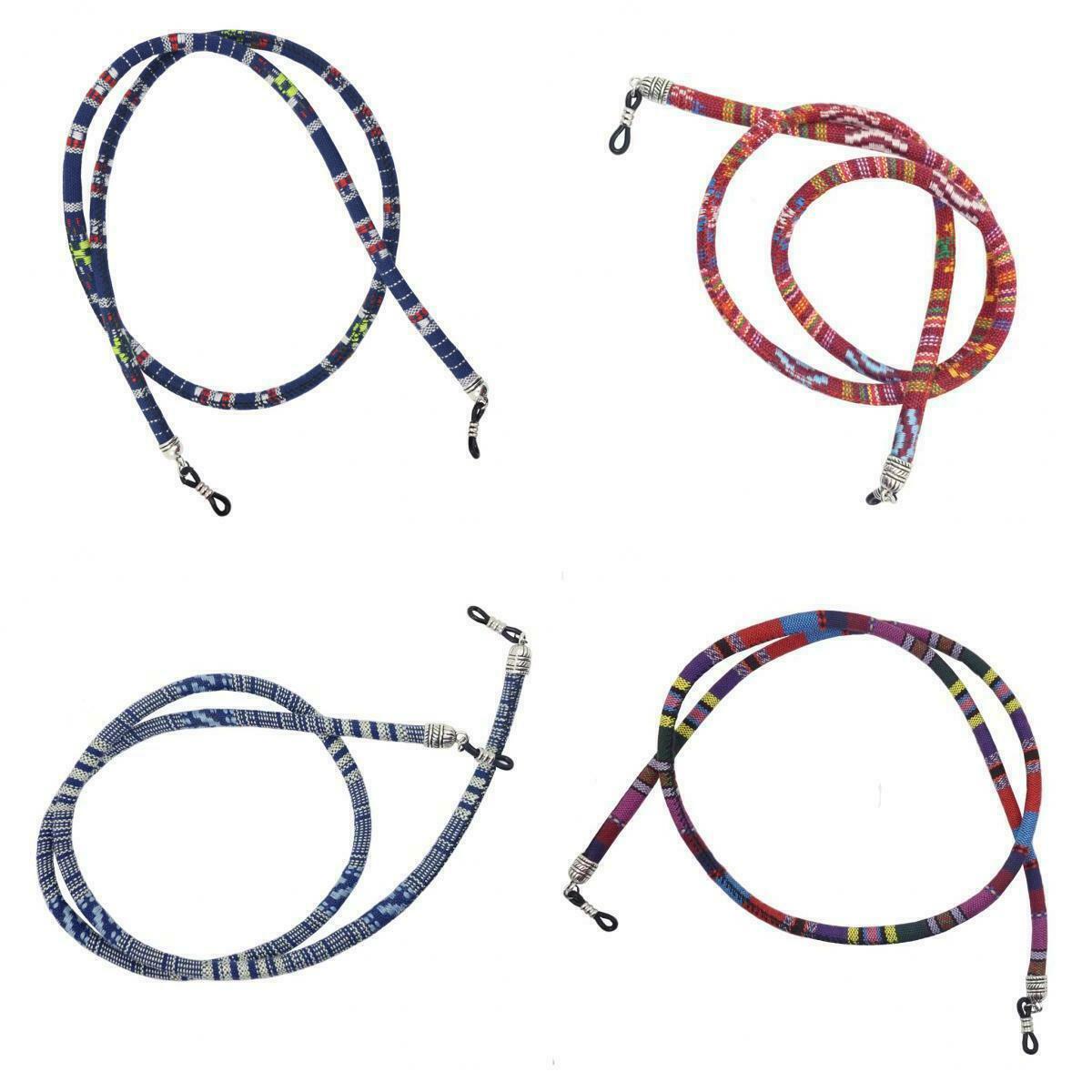 4Pcs Ethnic Eyeglass Sunglasses Rope Gasses Accessories Neck Cord Adjustable