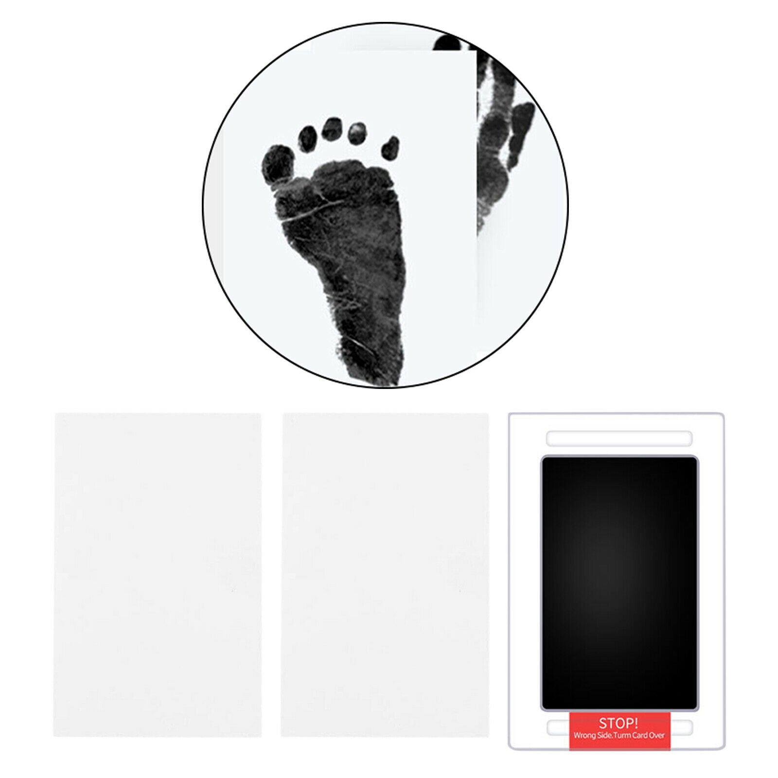 Newborn Baby Footprint Ink Pad Kit Non-Toxic Ink Kits Baby Shower Present