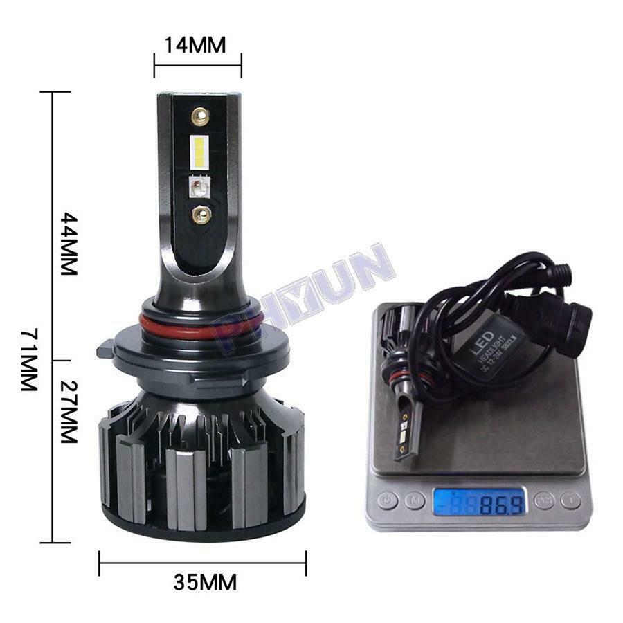 2Pcs 72W LED Car Headlight Bulb Kit H8 H9 H11 Phone Bluetooth Control DC 10V-30V