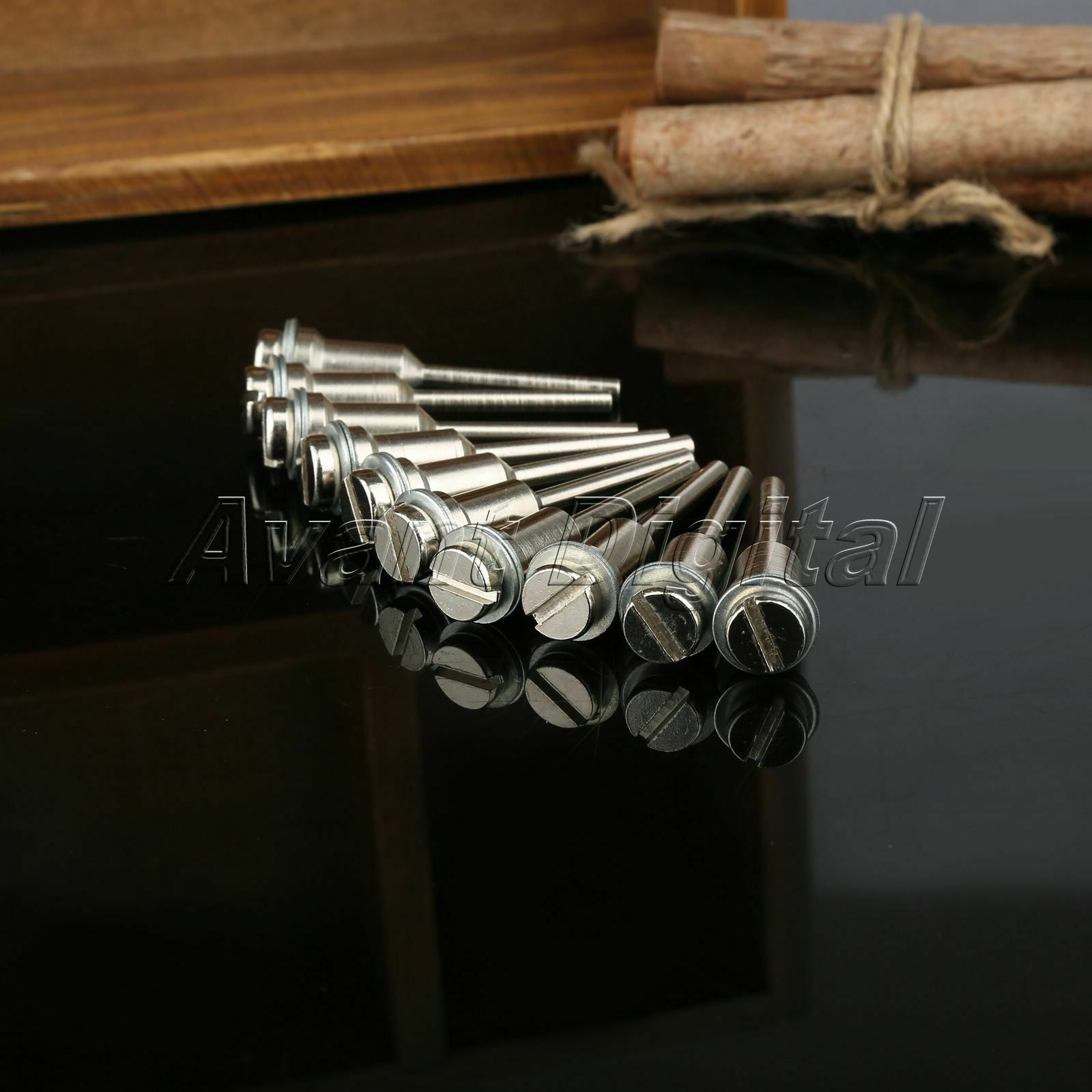 10pcs Shank Screw Mandrel HSS Cutting Arbor for Cut-Off Wheel Rotary Tool